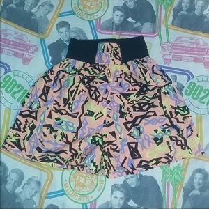 80s Flying Colors Vintage Nylon Shorts Colorful